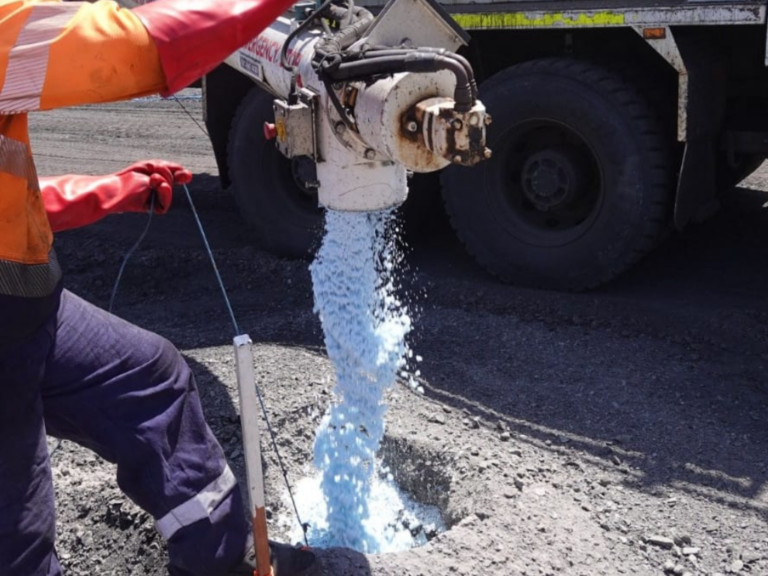 eXcellerate's new FOX flowing from a diesel pump during its trial